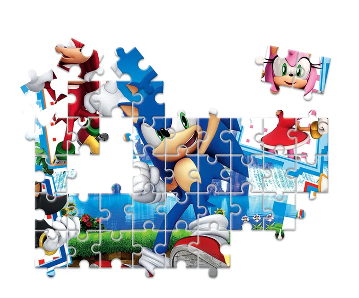 Edukační set Puzzle, Memo & kostky SONIC – Clementoni