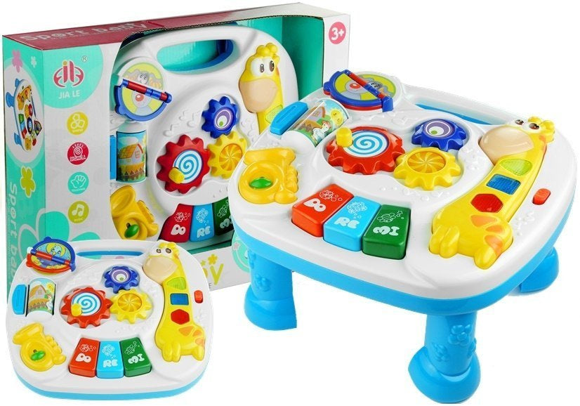 Edukační stolek se žirafou 2v1 – s pianem a světly