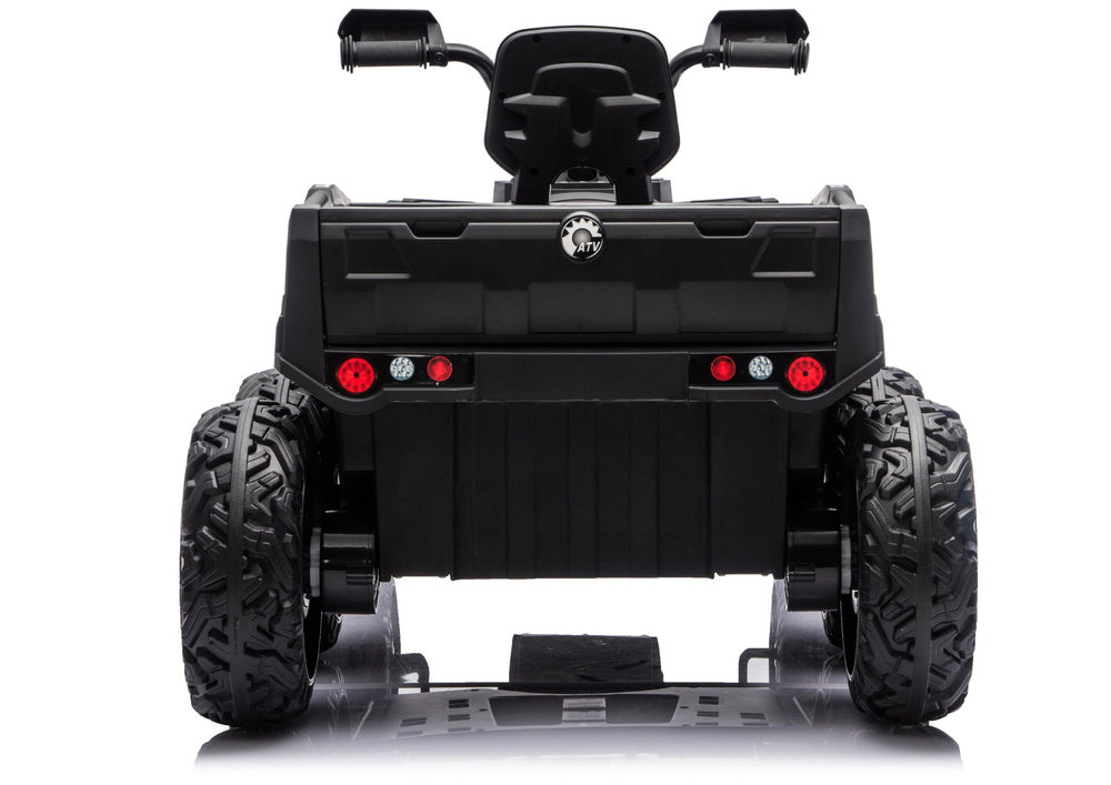 Elektrická čtyřkolka ATV se 6 koly a přívěsem JC606 24V – zelená