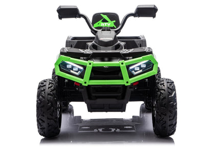 Elektrická čtyřkolka ATV se 6 koly a přívěsem JC606 24V – zelená