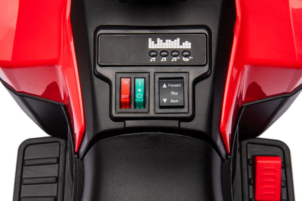 Elektrická čtyřkolka GTS1155 červená pro děti – akumulátorová