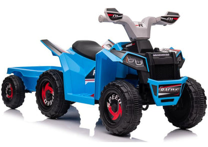 Elektrická čtyřkolka s přívěsem pro děti XMX630T – modrá