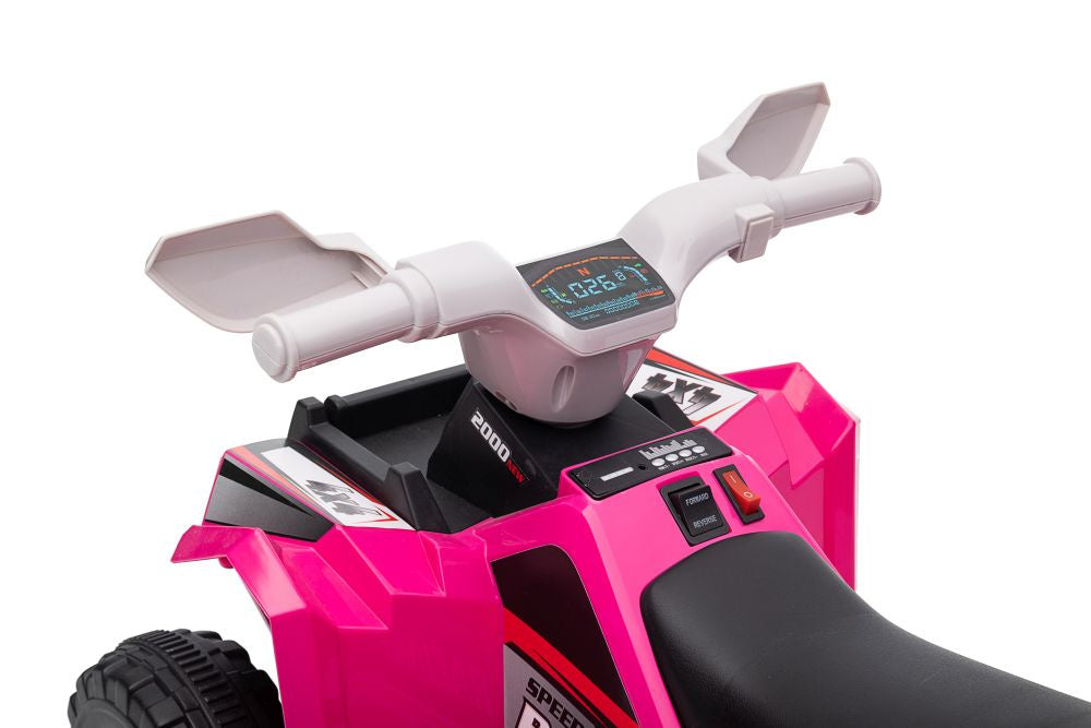 Elektrická čtyřkolka s přívěsem růžová XMX630T – 6V