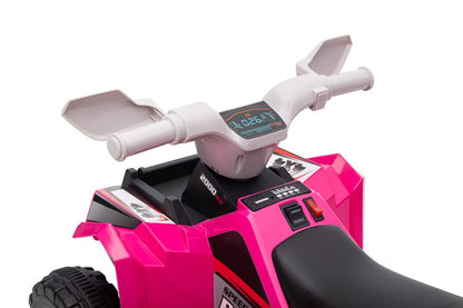 Elektrická čtyřkolka s přívěsem růžová XMX630T – 6V