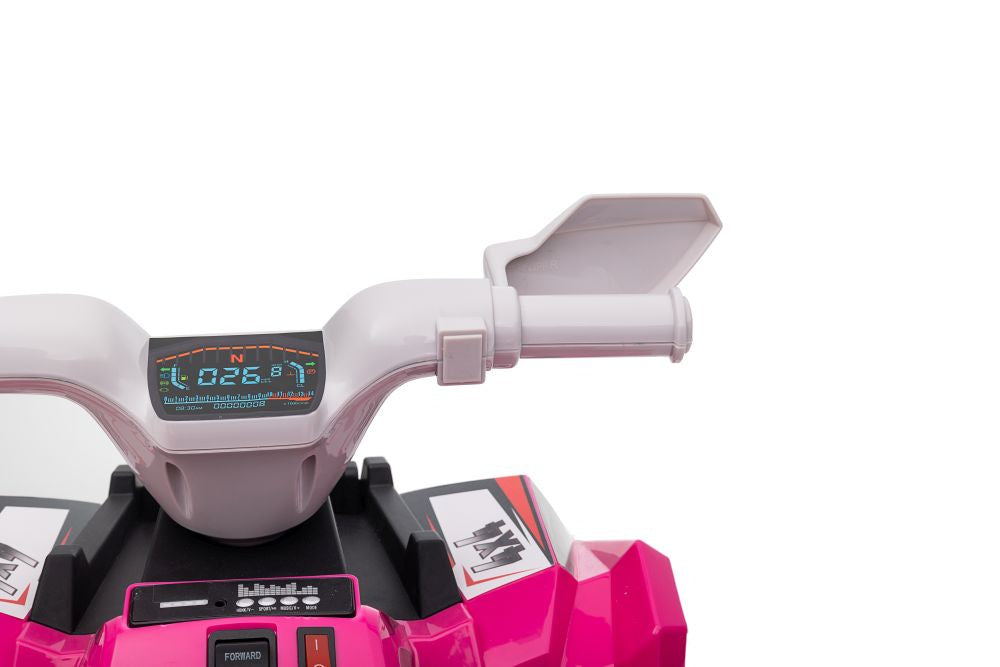 Elektrická čtyřkolka s přívěsem růžová XMX630T – 6V