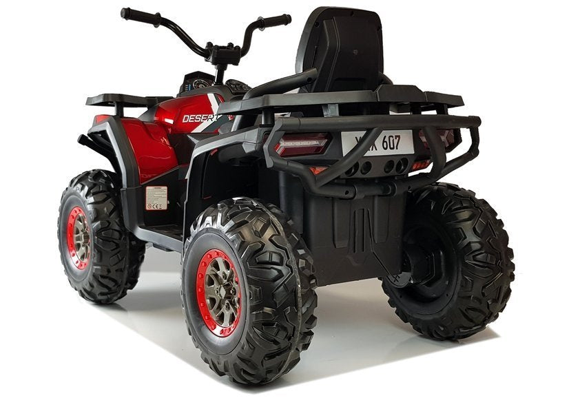 Elektrická čtyřkolka XMX607 pro děti - červená lakovaná