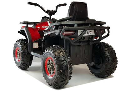 Elektrická čtyřkolka XMX607 pro děti - červená lakovaná