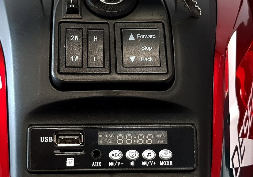 Elektrická čtyřkolka XMX607 pro děti - červená lakovaná