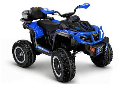 Elektrická čtyřkolka XW-08 4x4 45W modrá – 12V baterie