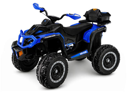 Elektrická čtyřkolka XW-08 4x4 45W modrá – 12V baterie