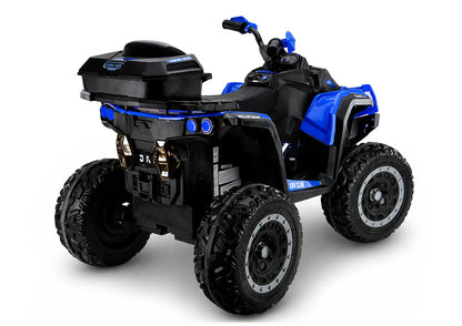 Elektrická čtyřkolka XW-08 4x4 45W modrá – 12V baterie