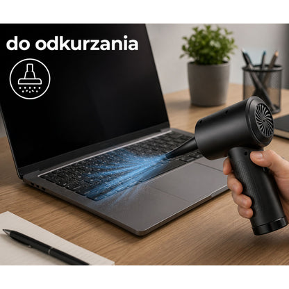 Elektrická dmuchavka na prach s kompresorem a sada koncovek