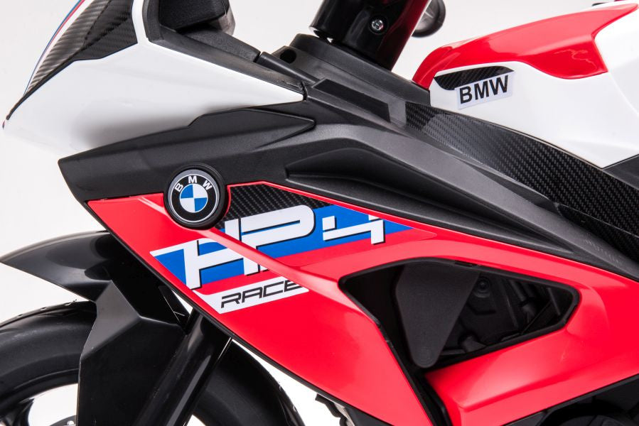 Elektrická motorka BMW HP4 na akumulátor červená