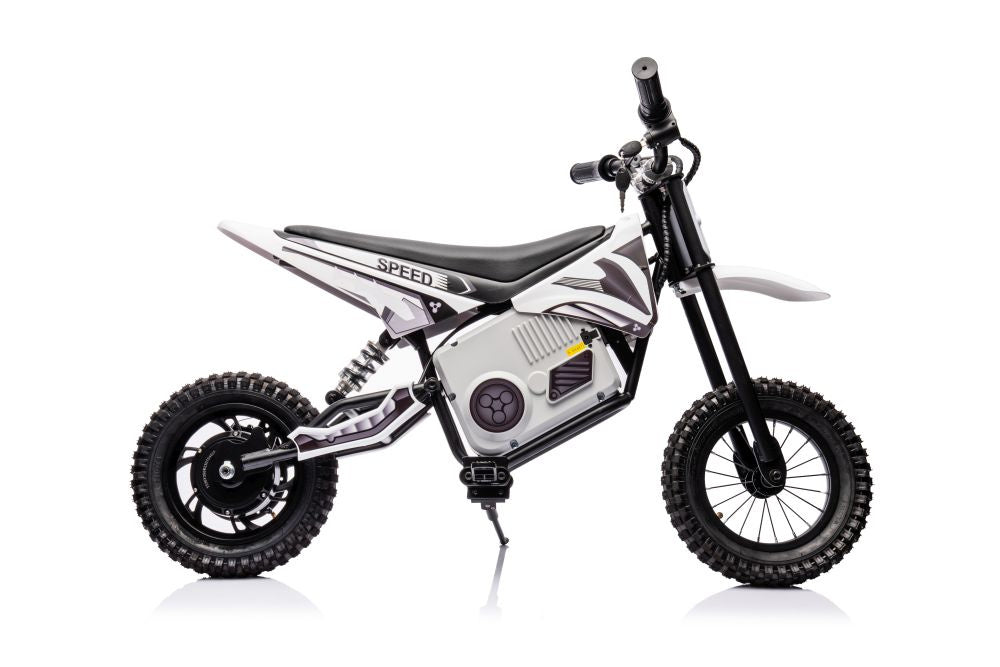 Elektrická motorka cross 36V s akumulátorem A9901 bílá