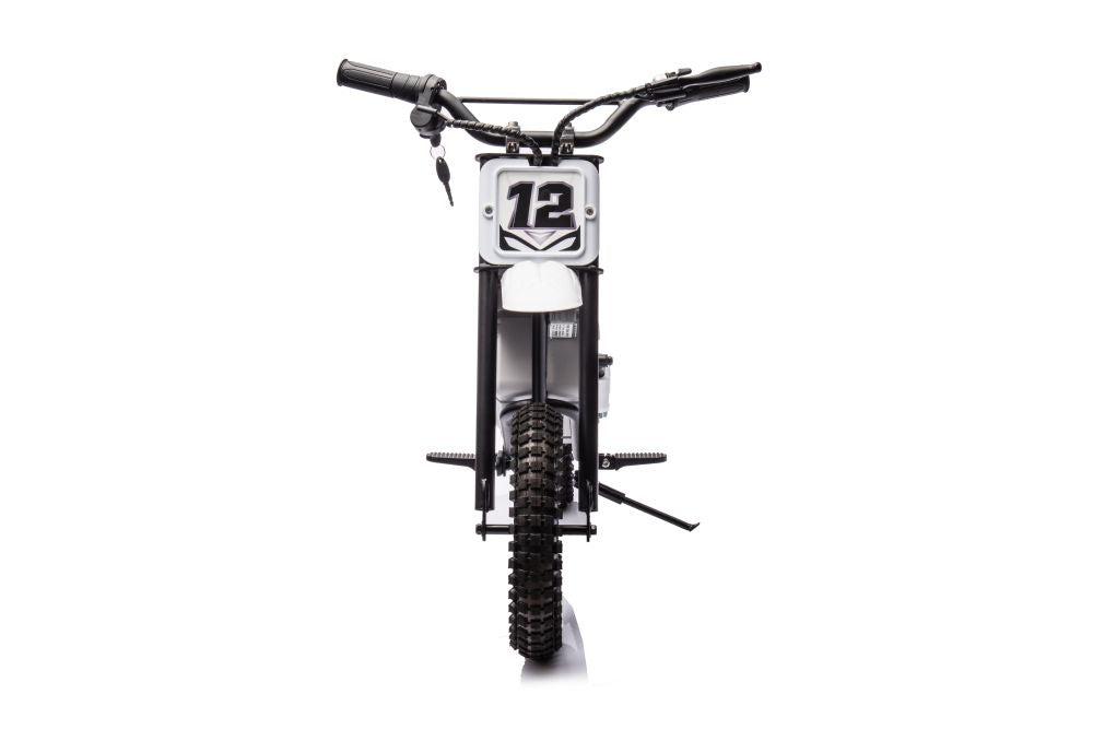 Elektrická motorka cross 36V s akumulátorem A9901 bílá