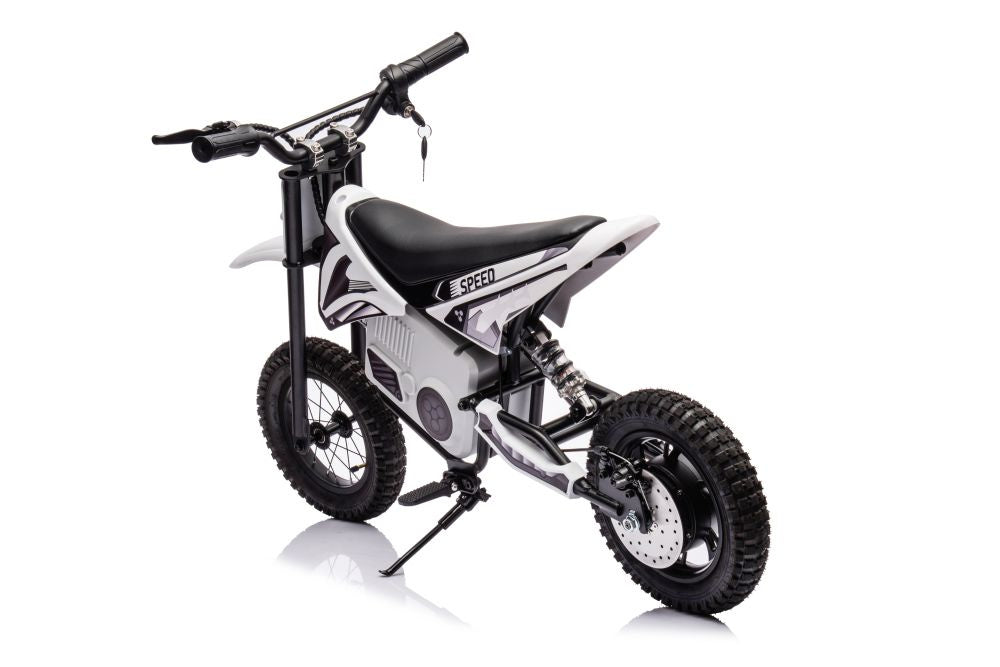 Elektrická motorka cross 36V s akumulátorem A9901 bílá