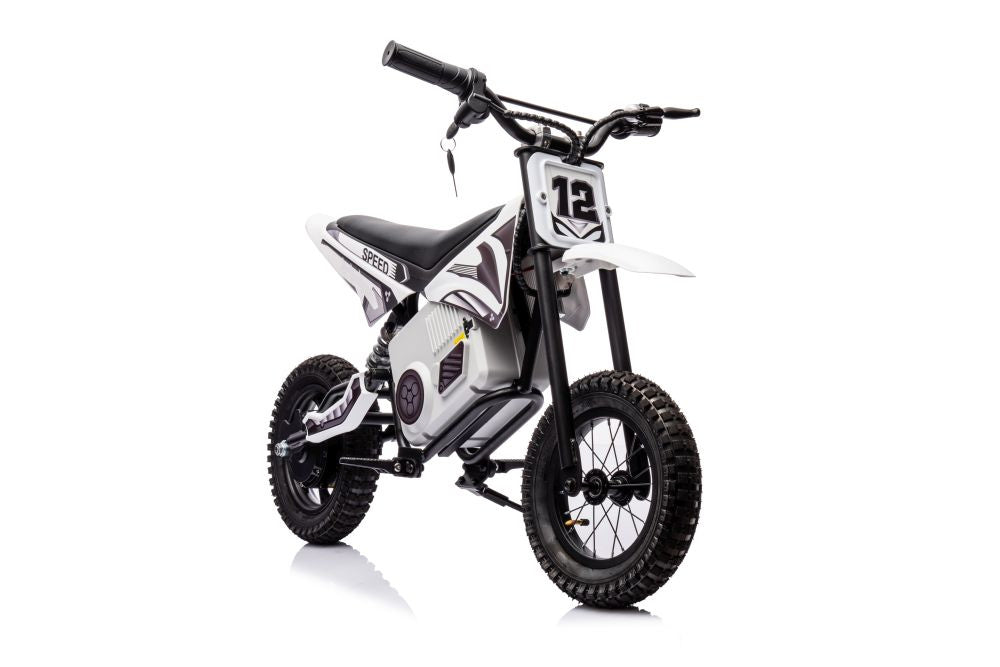 Elektrická motorka cross 36V s akumulátorem A9901 bílá