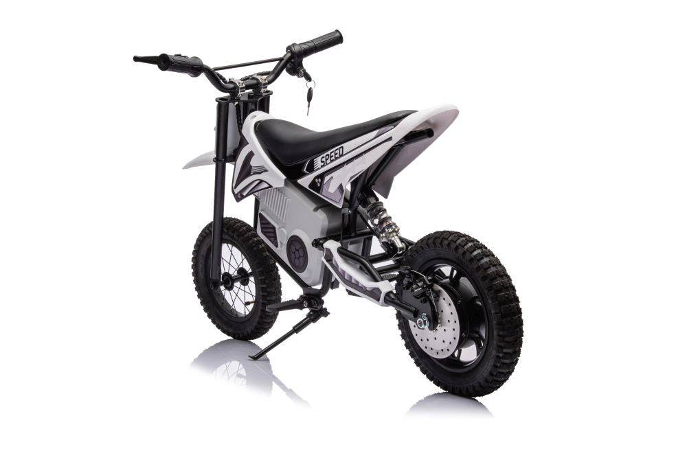 Elektrická motorka cross 36V s akumulátorem A9901 bílá