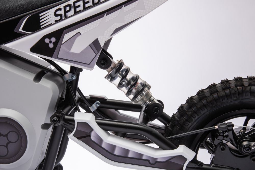 Elektrická motorka cross 36V s akumulátorem A9901 bílá
