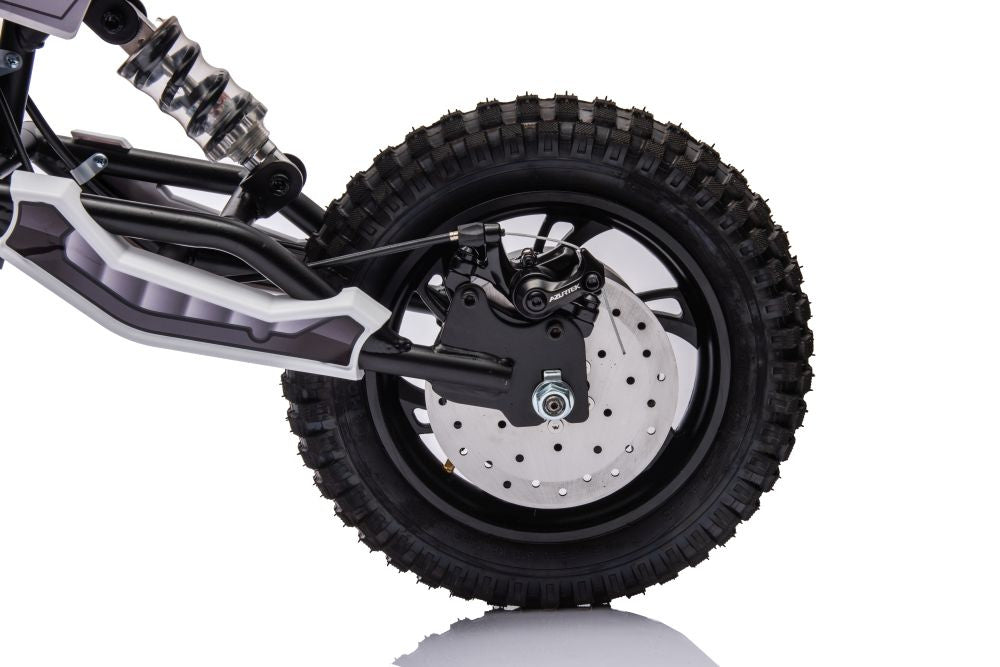 Elektrická motorka cross 36V s akumulátorem A9901 bílá