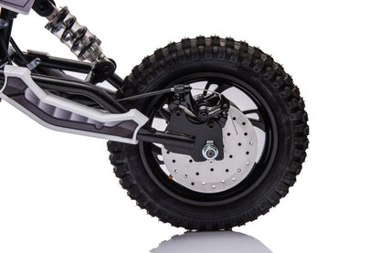 Elektrická motorka cross 36V s akumulátorem A9901 bílá