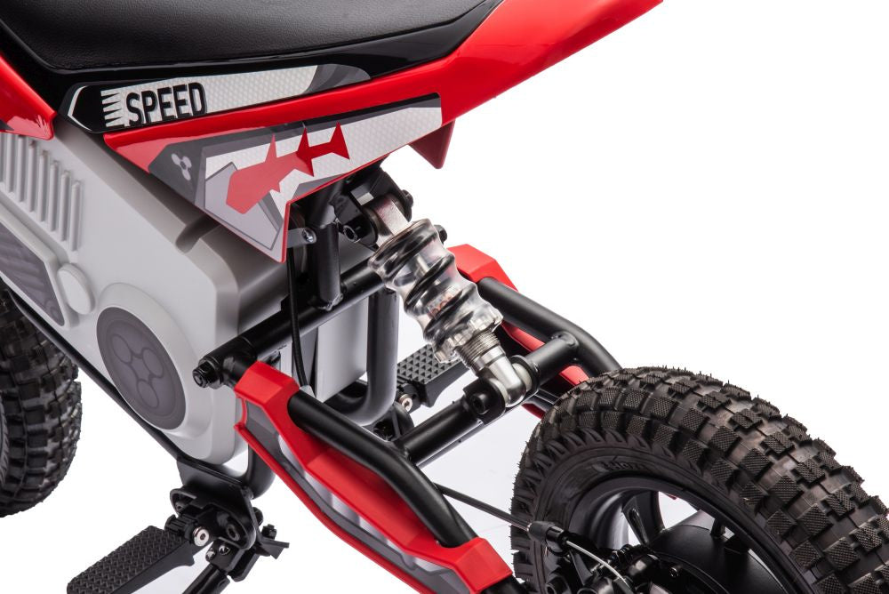 Elektrická motorka cross na akumulátor A9901 36V červená