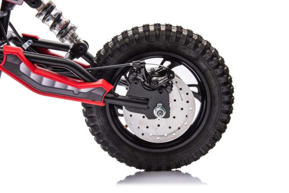 Elektrická motorka cross na akumulátor A9901 36V červená