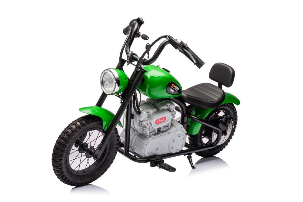 Elektrická motorka na akumulátor 36V zelená A9902