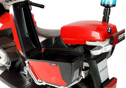Elektrická motorka na akumulátor BMW R1200 policie červená