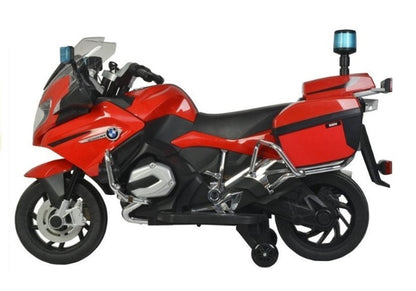 Elektrická motorka na akumulátor BMW R1200 policie červená