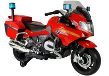 Elektrická motorka na akumulátor BMW R1200 policie červená