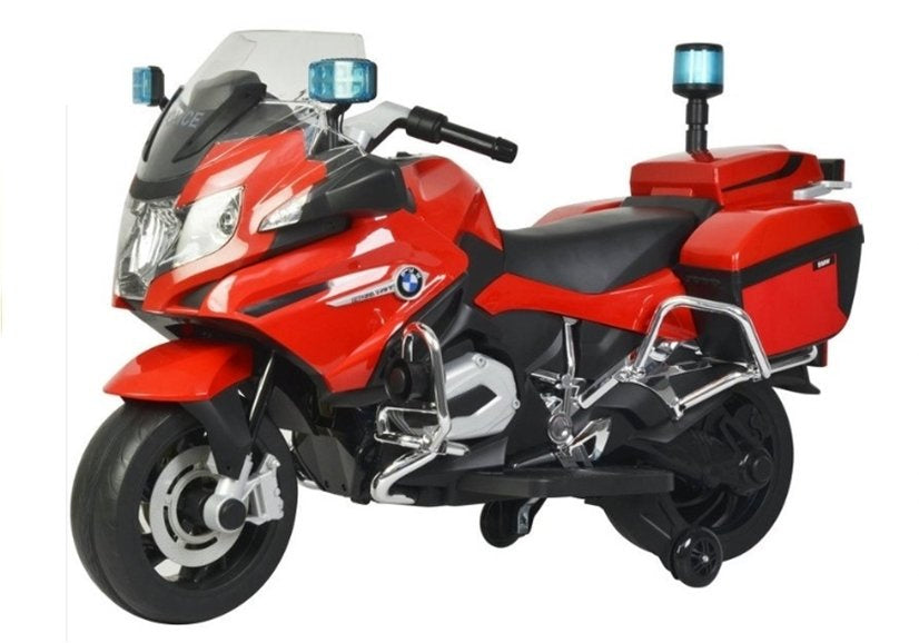Elektrická motorka na akumulátor BMW R1200 policie červená