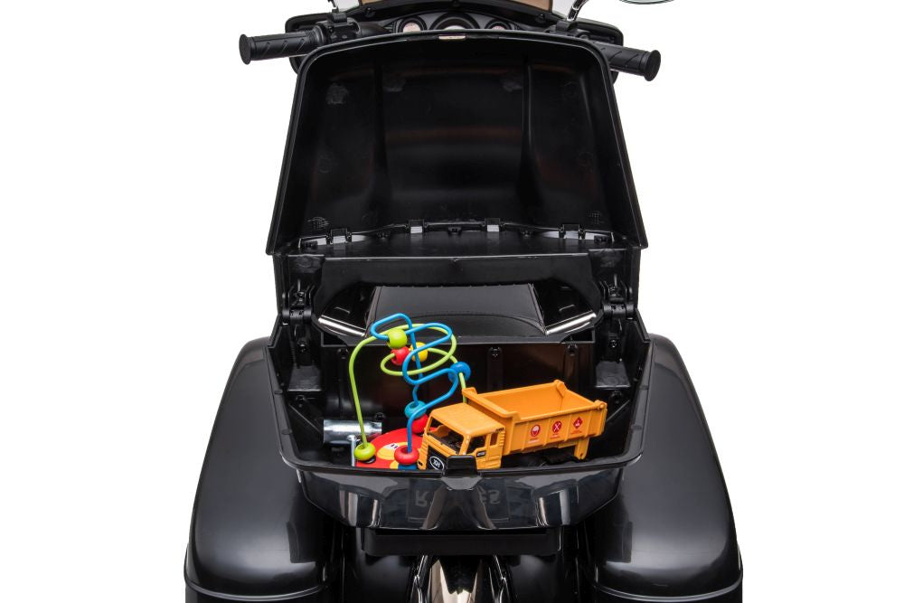 Elektrická motorka na akumulátor třikolová Goldwing černá