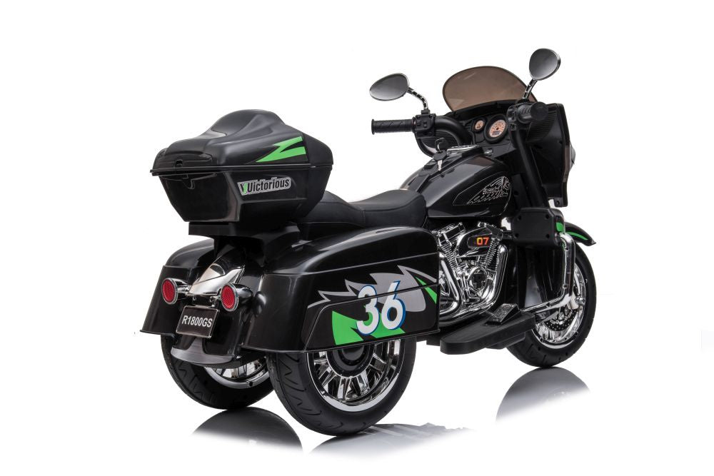 Elektrická motorka na akumulátor třikolová Goldwing černá