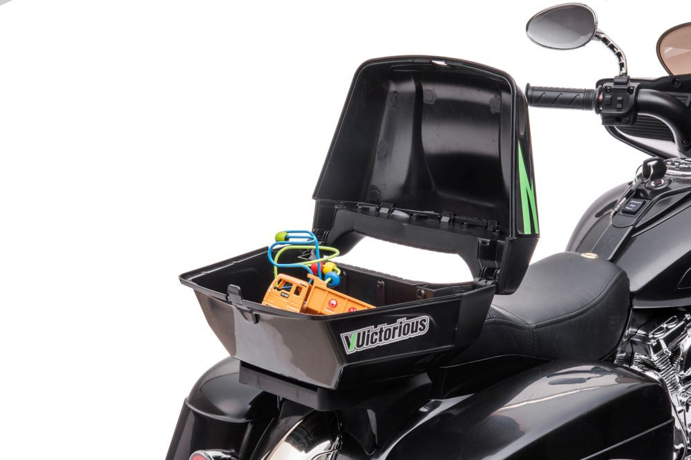 Elektrická motorka na akumulátor třikolová Goldwing černá