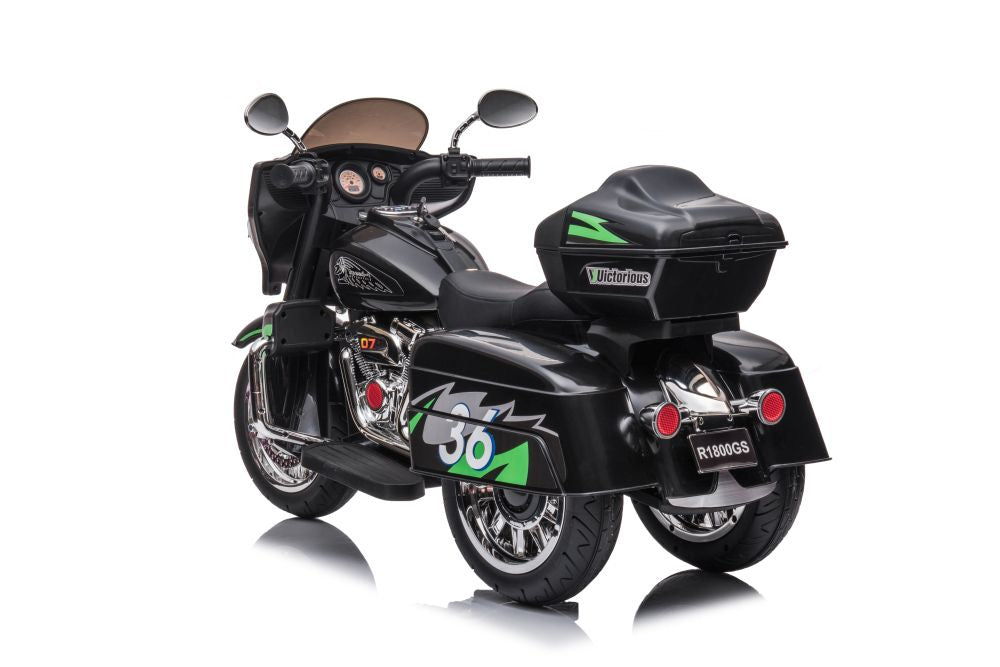 Elektrická motorka na akumulátor třikolová Goldwing černá