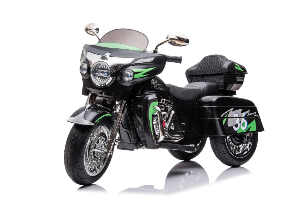 Elektrická motorka na akumulátor třikolová Goldwing černá