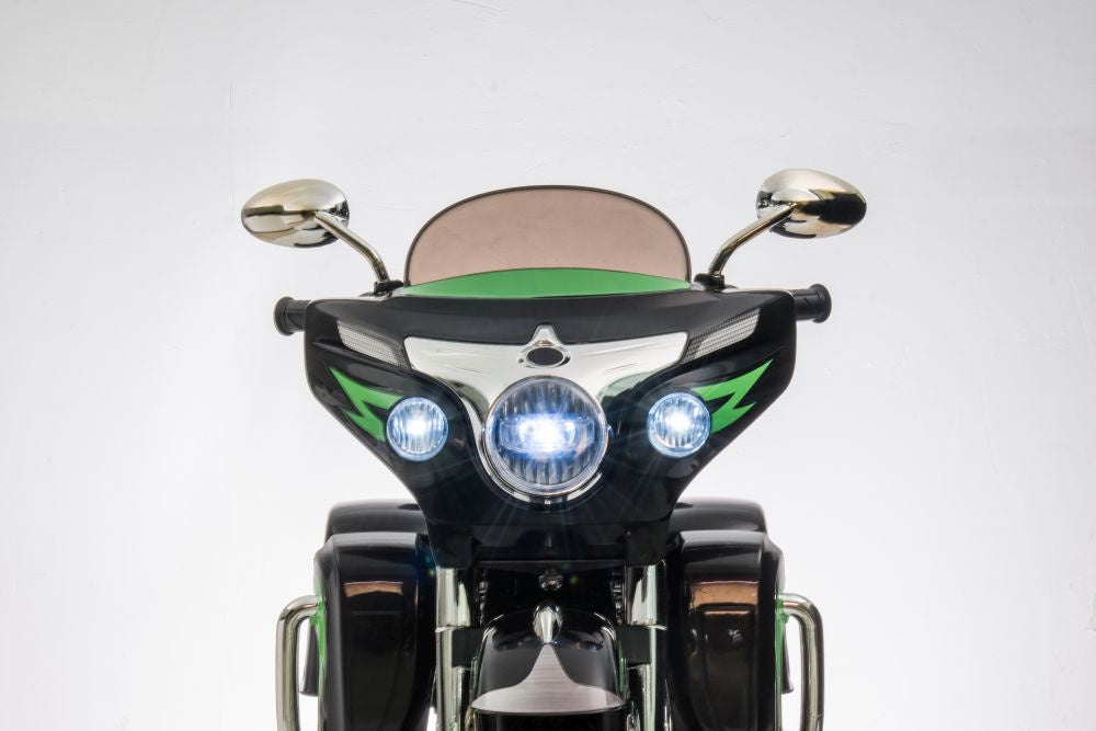 Elektrická motorka na akumulátor třikolová Goldwing černá