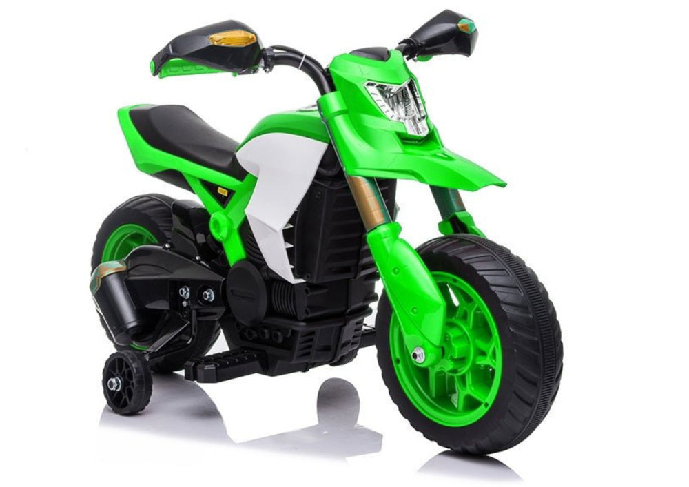 Elektrická motorka na baterii TR1909 zelená pro děti