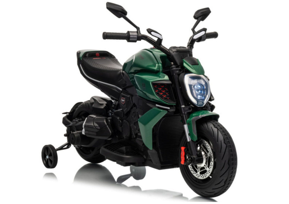 Elektrická motorka pro děti 12V s LED světly - XMX656
