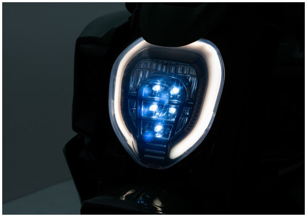 Elektrická motorka pro děti 12V s LED světly - XMX656