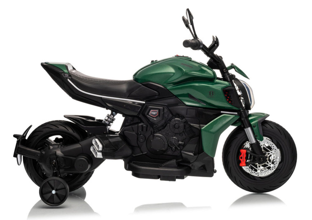 Elektrická motorka pro děti 12V s LED světly - XMX656