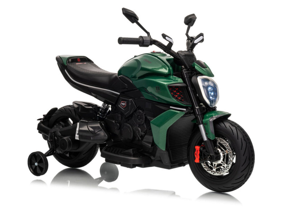 Elektrická motorka pro děti 12V s LED světly - XMX656