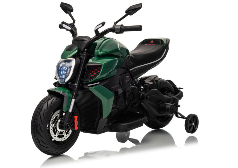 Elektrická motorka pro děti 12V s LED světly - XMX656