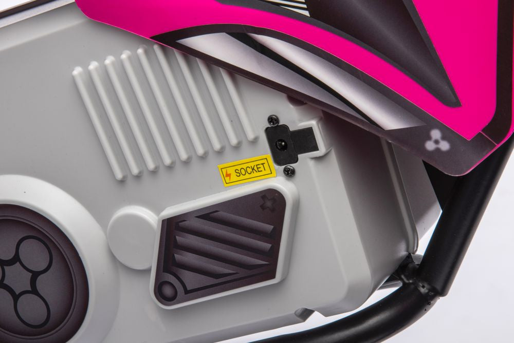 Elektrická motorka pro děti A9901 36V akumulátor růžová