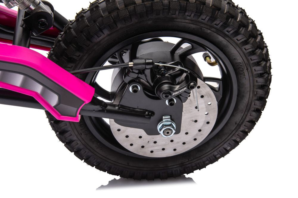 Elektrická motorka pro děti A9901 36V akumulátor růžová