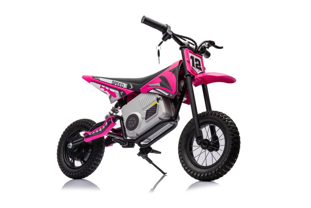 Elektrická motorka pro děti A9901 36V akumulátor růžová