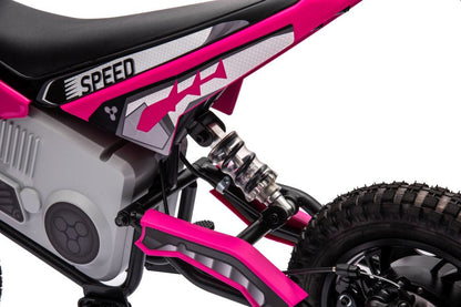 Elektrická motorka pro děti A9901 36V akumulátor růžová