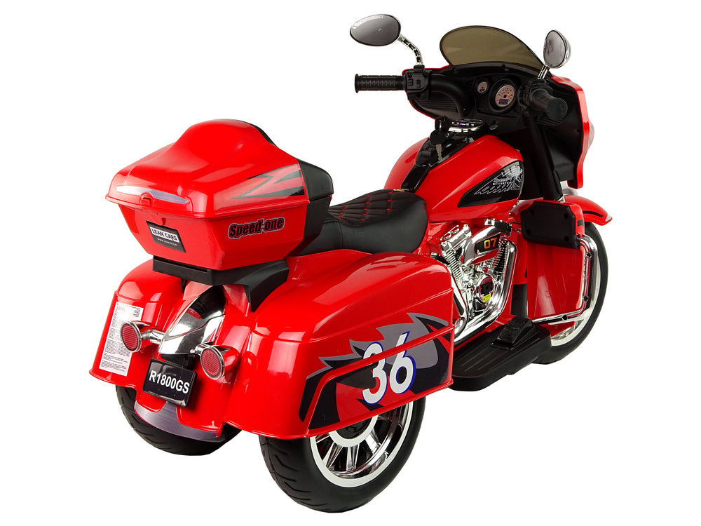 Elektrická motorka trojkolka Goldwing – červená | dětská