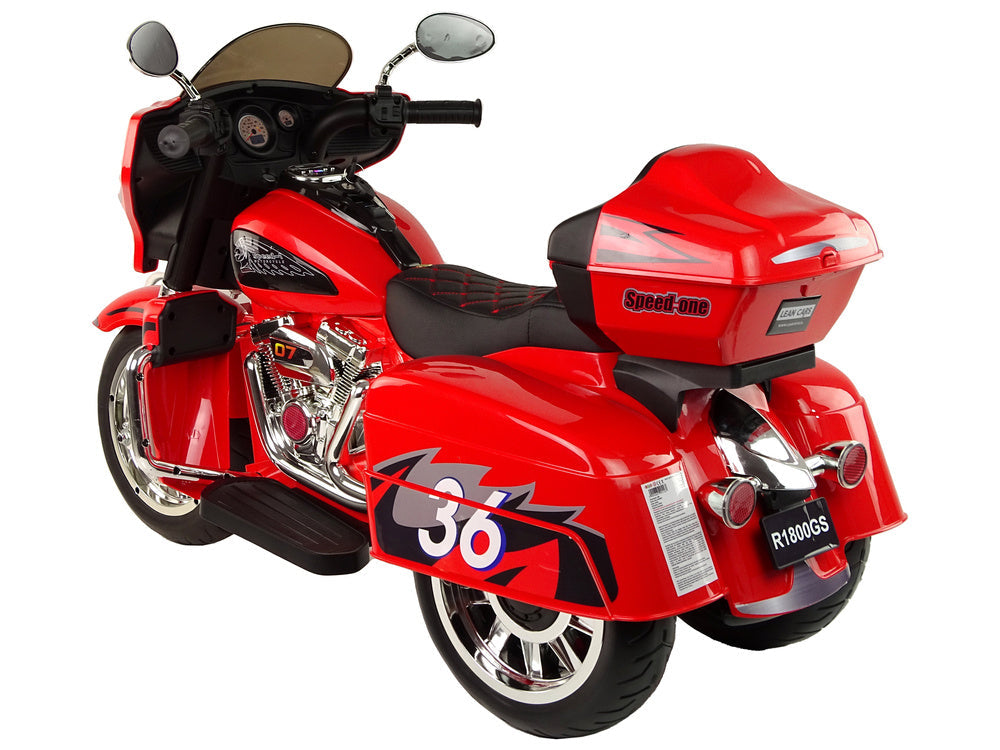 Elektrická motorka trojkolka Goldwing – červená | dětská